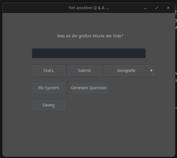 Desktop-Quiz-App Yet another Q and A als Beispielprojekt